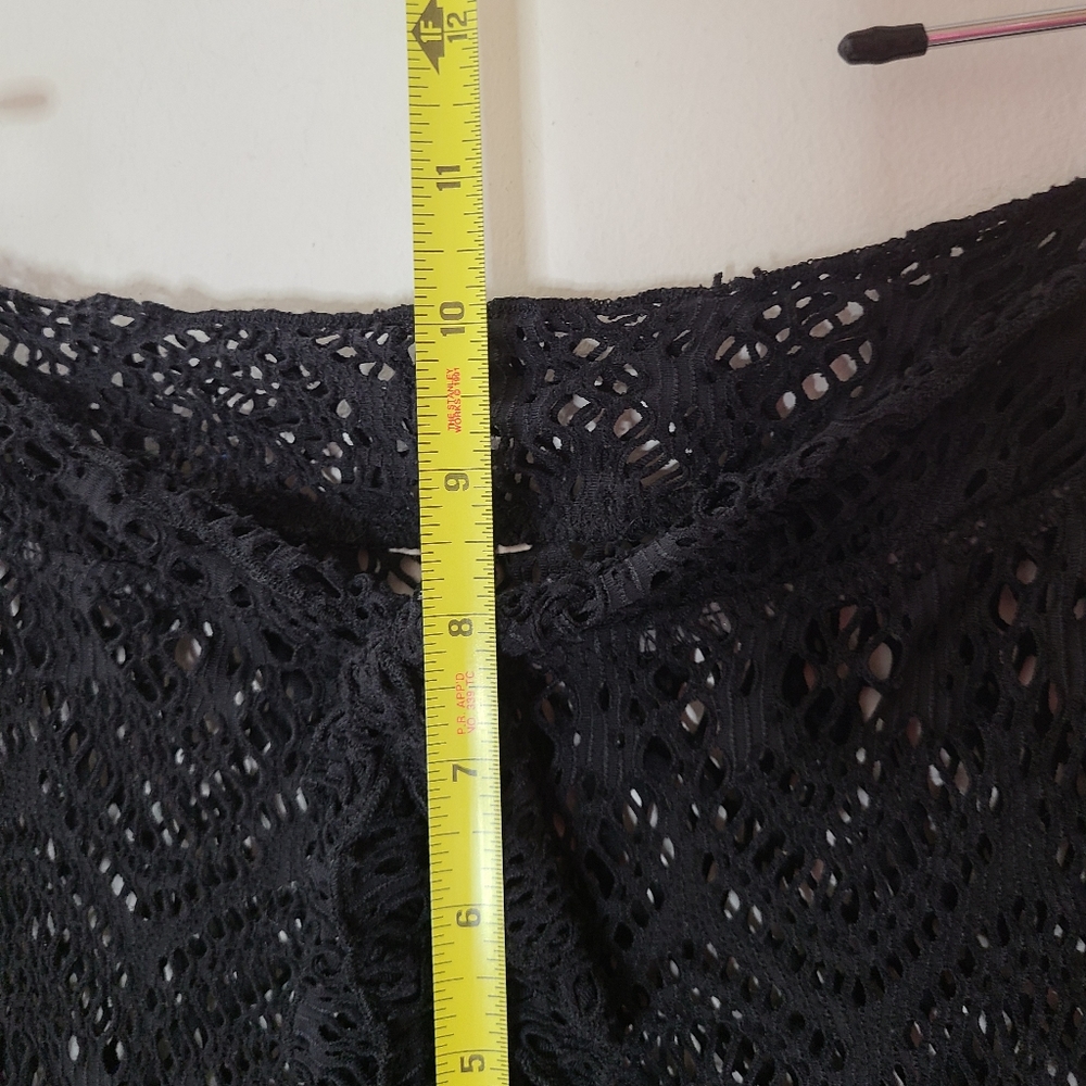 Becca Black Amore Lace Swim Cover-Up Palazzo Pants Sz S/M - Picture 8 of 10